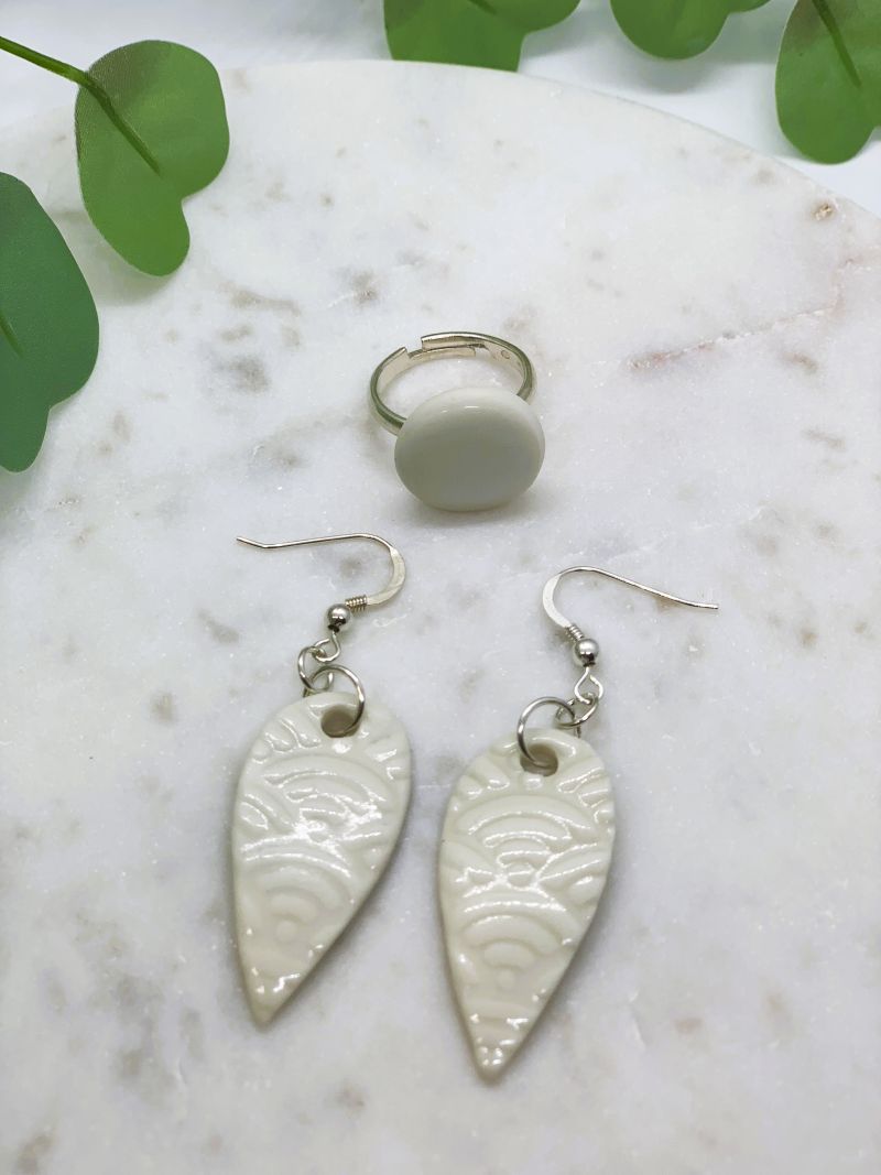 Boucles d'oreilles porcelaine AUDRA – Image 7