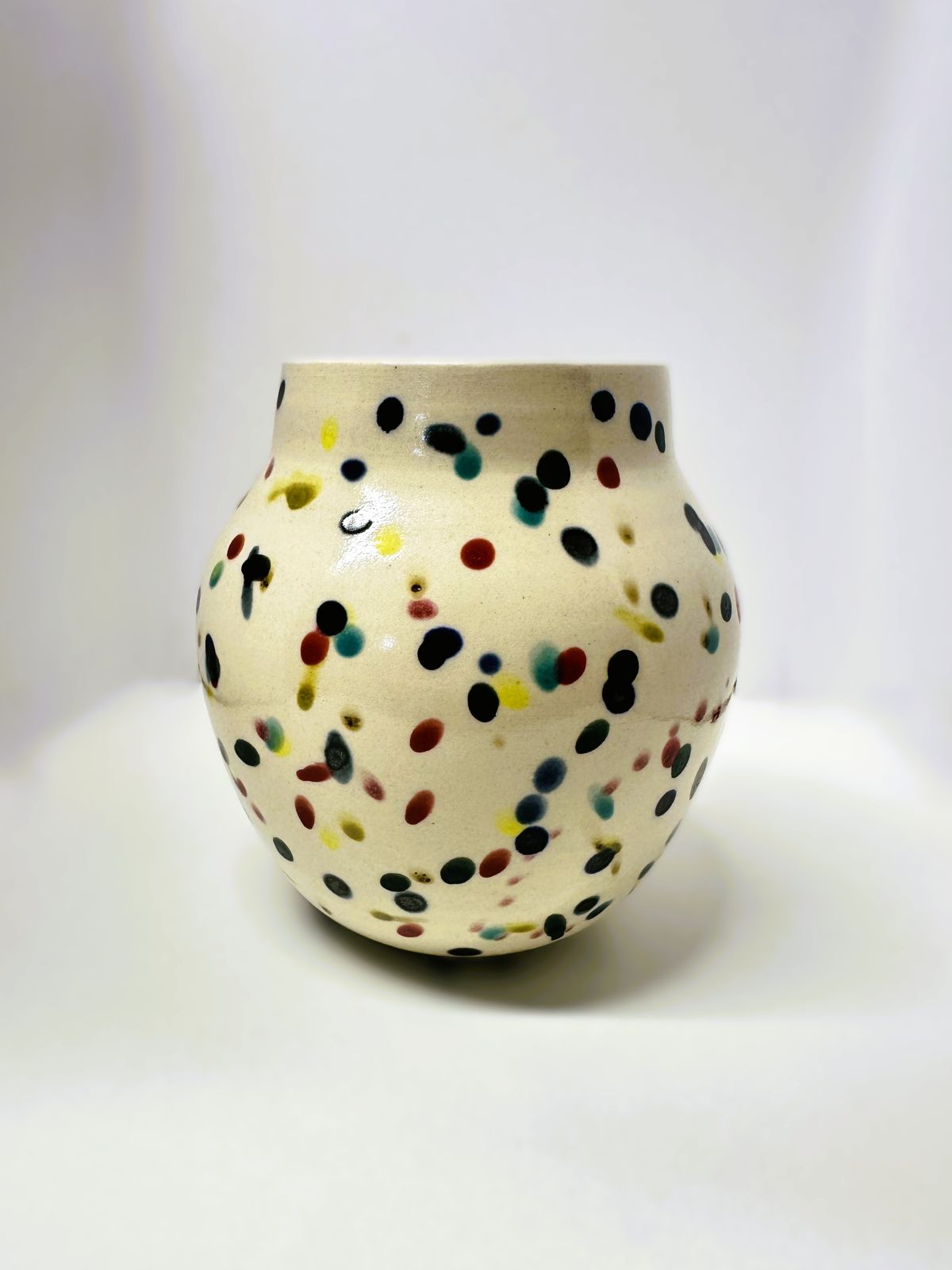 Vase multicolore moucheté FRESCA