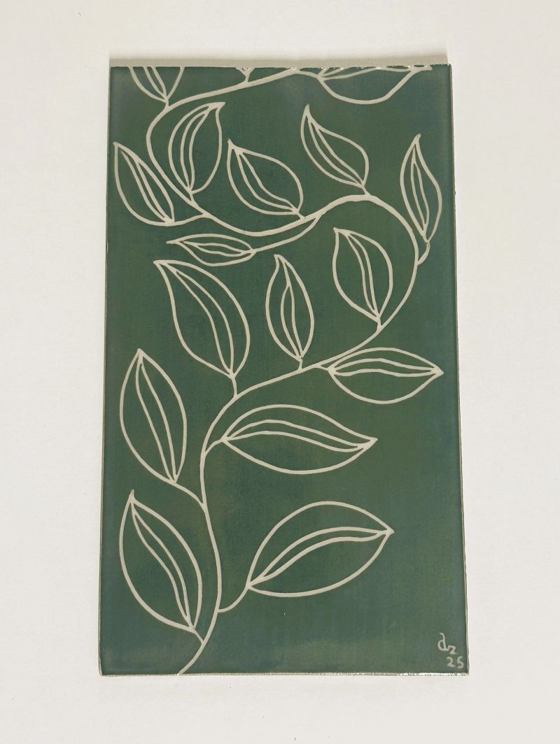 Plaque gravée en céramique NATYA
