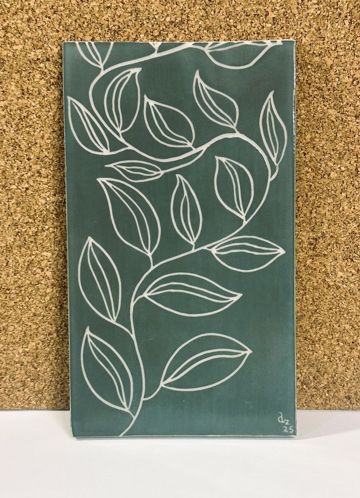 Plaque gravée en céramique NATYA